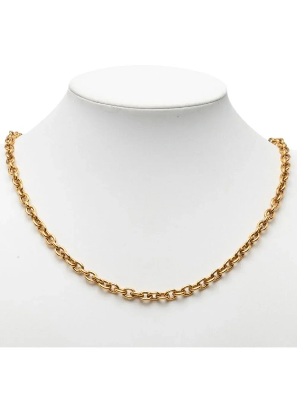 Chanel Vintage Chain Long Necklace Gold Plated